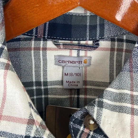 Carhartt Long Sleeve Button Up Shirt RN 14806 New with tag Womens Med 8/10 - Picture 5 of 7
